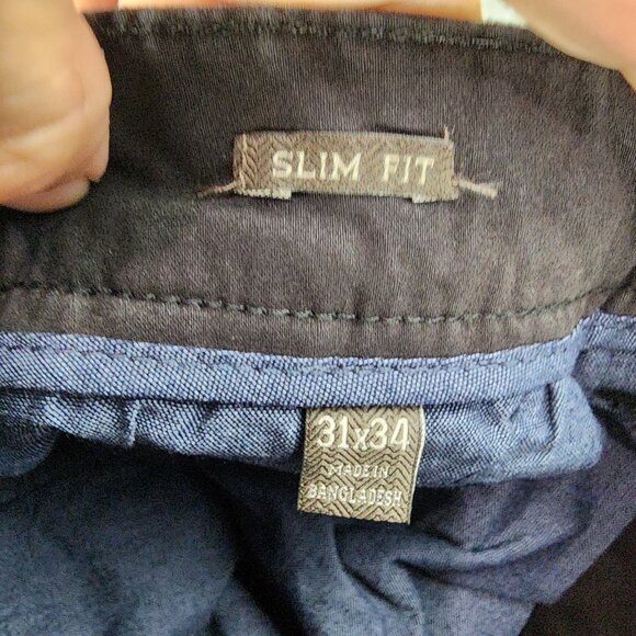 Jachs Pants Mens 31x34 Black Stretch Mid Rise Slim Fit Slim Tapered Leg *NWT* - Picture 13 of 15